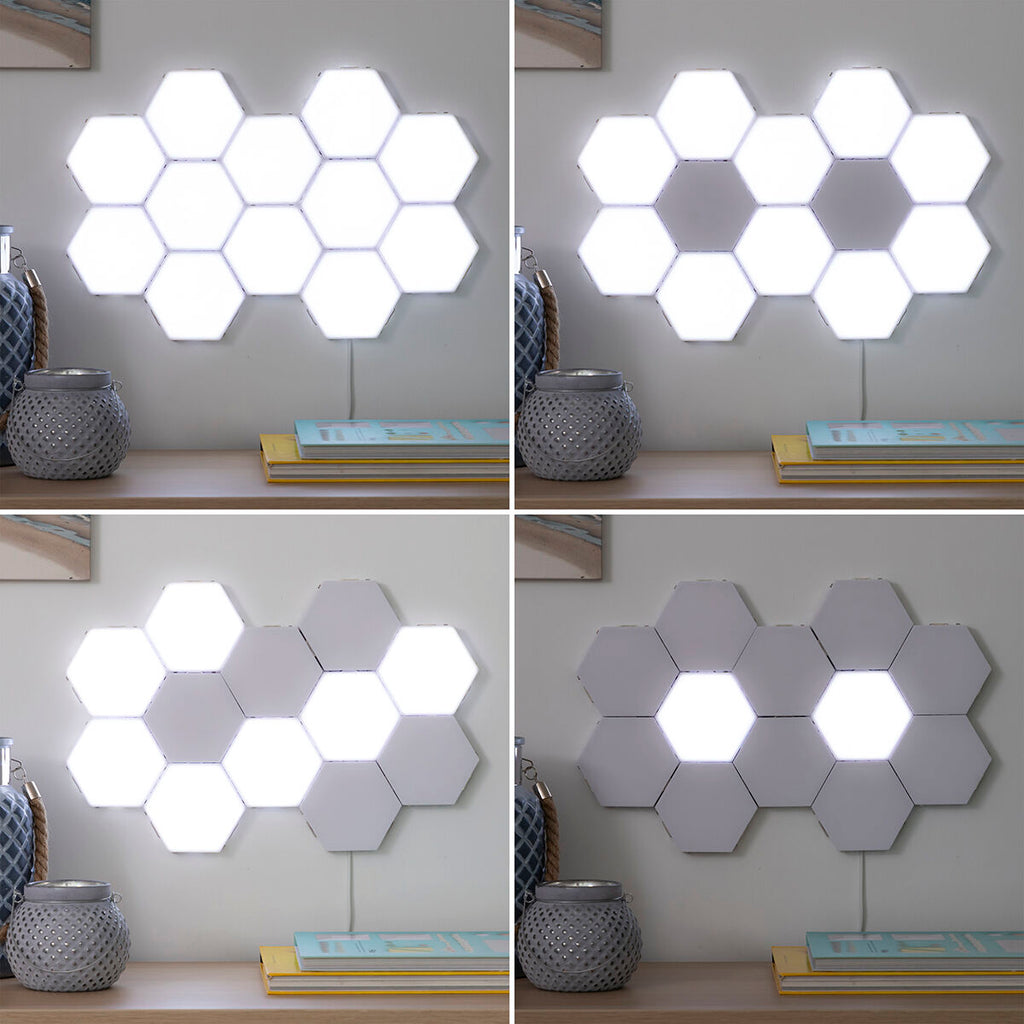 Ensemble de Panneaux LED Modulaires Magnétiques et Tactiles Tilight InnovaGoods (Pack de 3)