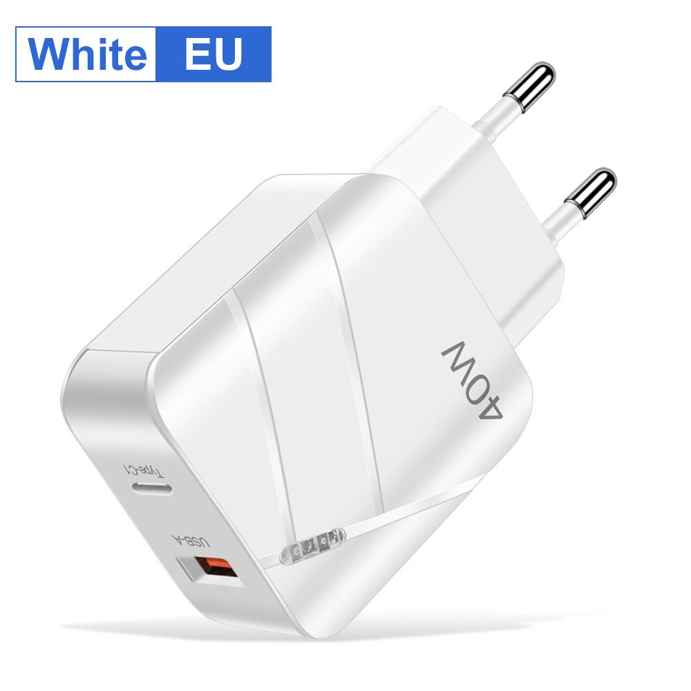 Chargeur Rapide 40W USB-C PD & QC 3.0