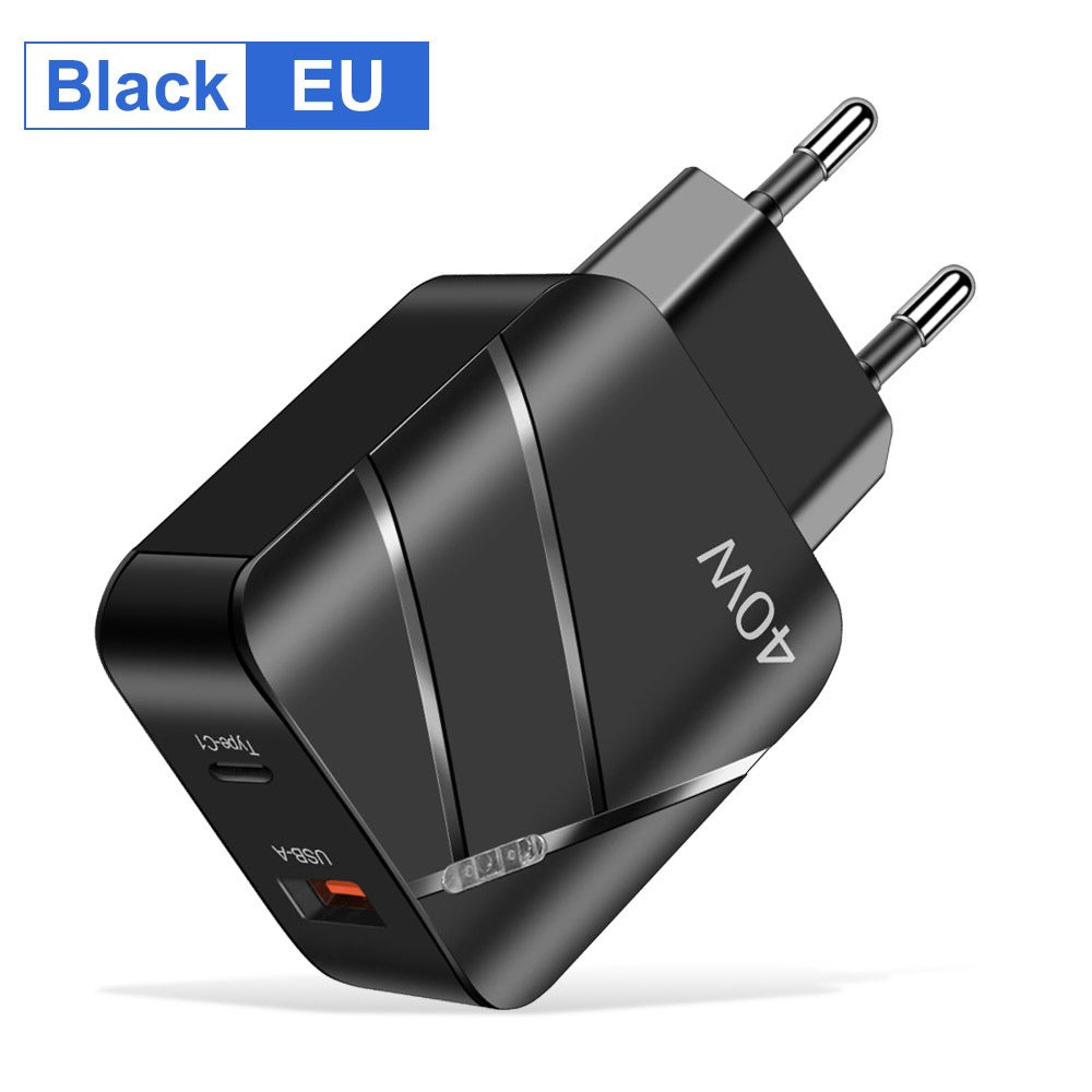 Chargeur Rapide 40W USB-C PD & QC 3.0