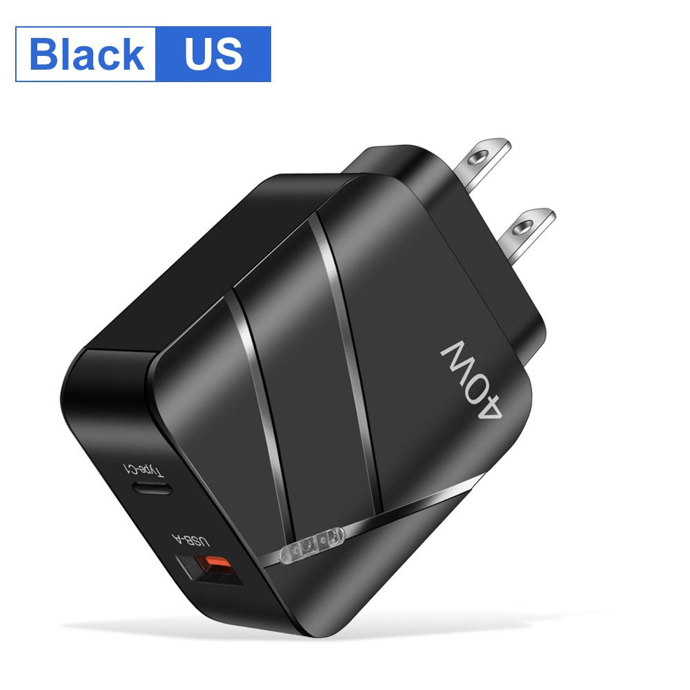Chargeur Rapide 40W USB-C PD & QC 3.0