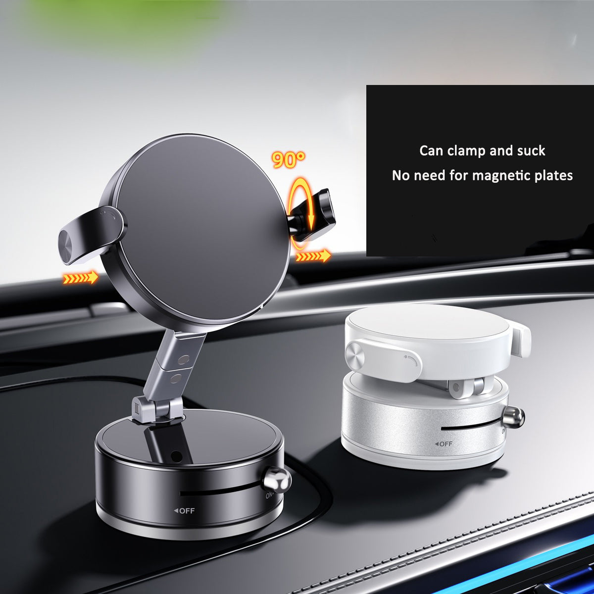 Support Téléphone Magnétique à Ventouse