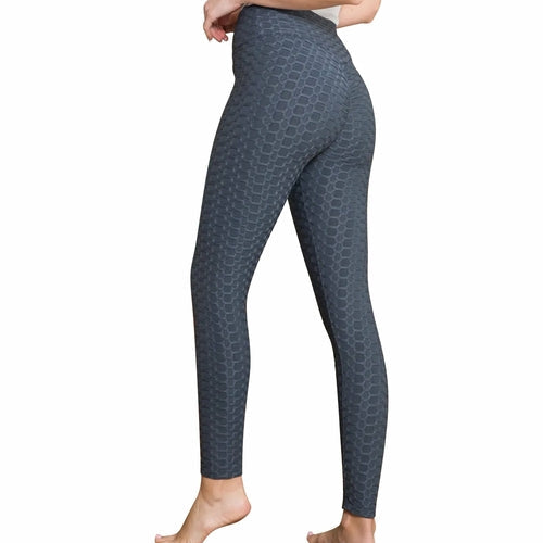 Leggings pour femmes Bubble Stretchable Fabric Yoga Fitness Workout sport