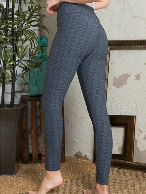 Leggings pour femmes Bubble Stretchable Fabric Yoga Fitness Workout sport