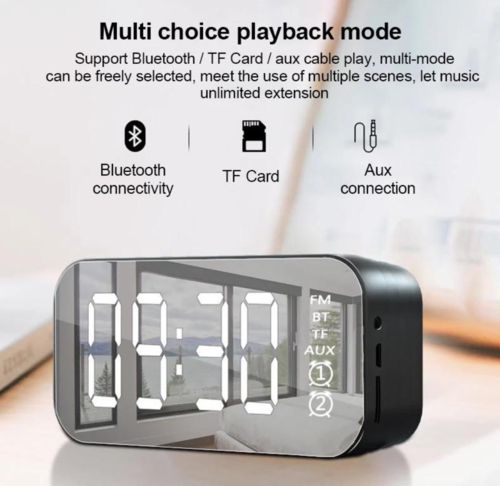 Réveil numérique avec enceinte Bluetooth