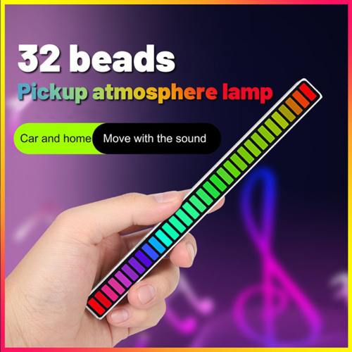 Barre lumineuse LED RGB qui réagit au son / à la musique