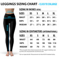 Leggings marron de sport à rayures pour femmes