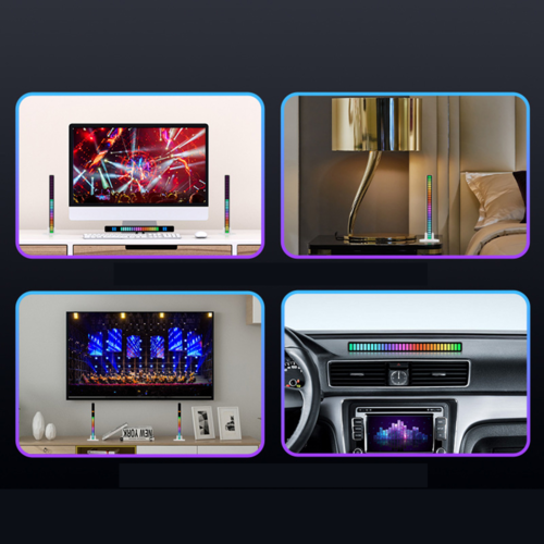 Barre lumineuse LED RGB qui réagit au son / à la musique