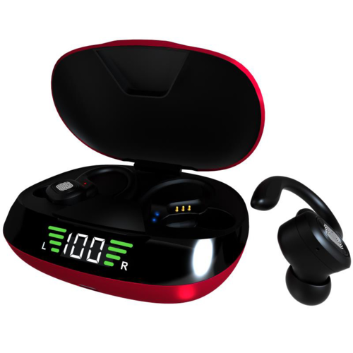 Écouteurs Bluetooth sport avec boîtier à affichage LED